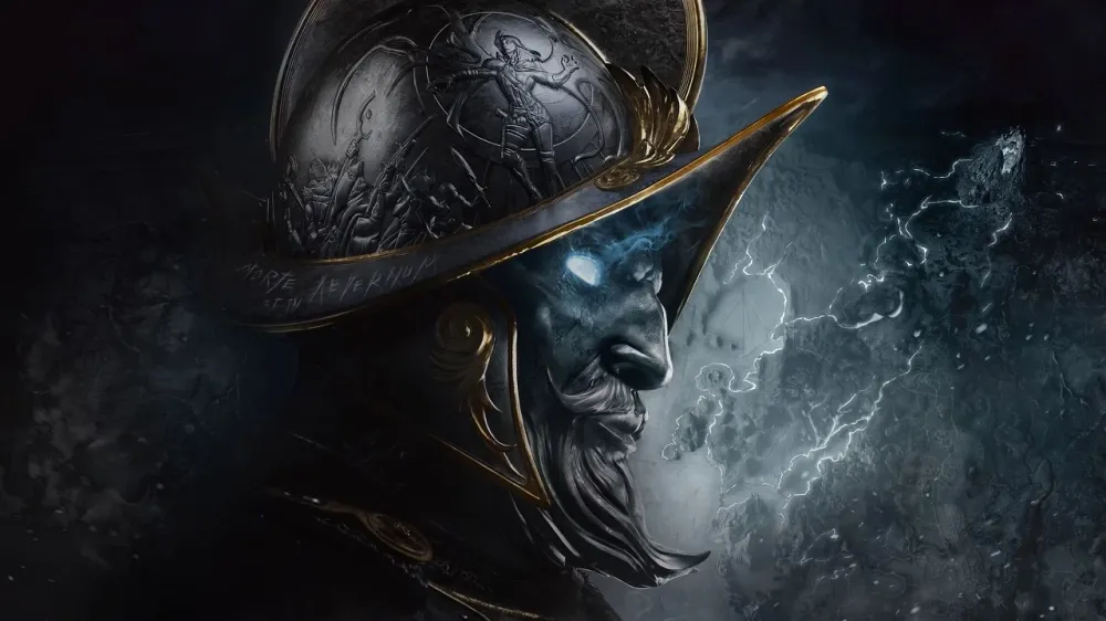Key art for New World: Aeternum, the MMORPG from Amazon Games.