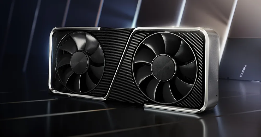 A dual-fan Nvidia GeForce RTX 3060 graphics card with a dark shroud and silver trim.