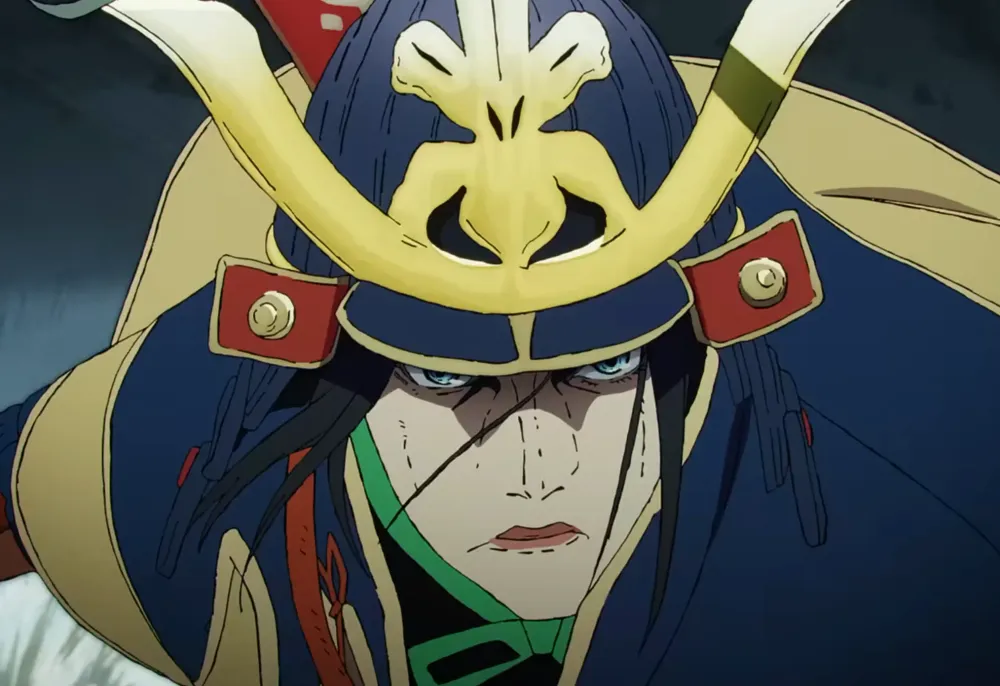 Wolf, the one-armed shinobi from Sekiro: No Defeat, stands ready with his blade in the anime adaptation.